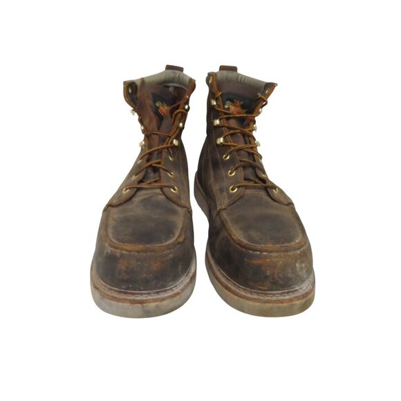 Thorogood Men's 6" Steel Toe Moc Toe Wedge Sole Boots (U.S.A.) 804-4575 13EE - Picture 6 of 7